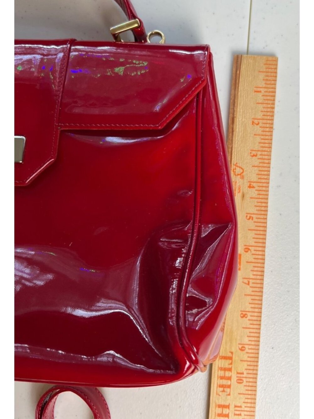 Massimo Zardi Italian Patent Leather Bag - Picture 6 of 15